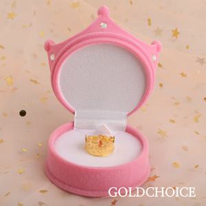 [골드초이스] 아기 돌반지 3.75g(1돈,한돈) 왕관 첫돌 애기돌반지 남자 여자 조카 백일 돌잔치 선물