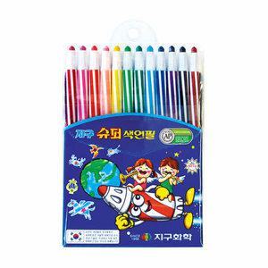지구화학 지구 슈퍼 색연필 12색