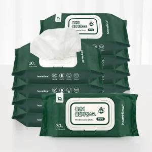 물걸레 청소포 특대형 300매 청소물티슈 캡형 (30매X10팩)