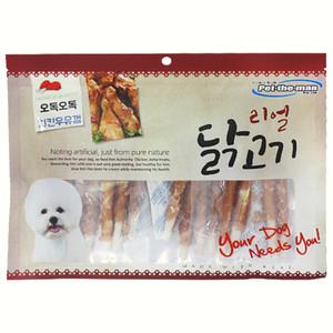 강아지 사사미 간식 리얼 닭고기 치킨 우유껌 300g