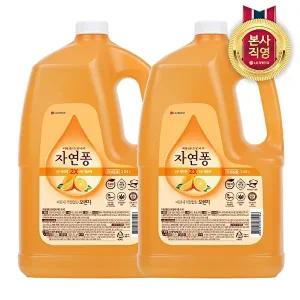 [LG생활건강]자연퐁 주방세제 오렌지 3.04L x 2개