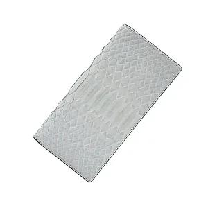 TOARE 리얼 파이톤 슬림 뱀피 흰색 장지갑 화이트 백사 뱀가죽