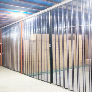 홀딩도어 폴딩도어 투명 자바라 문 이동식 칸막이