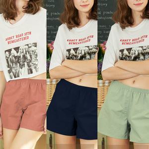 파스텔 여성 트렁크팬티 사각팬티 데일리 홈웨어 이중덧댐으로 안심 면40수