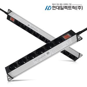 국산 알루미늄 멀티탭 16A 허브랙 서버랙 산업용 서버탭 멀티 콘센트 코드 6구 8구 10구 12구 14구 1.5m 5m