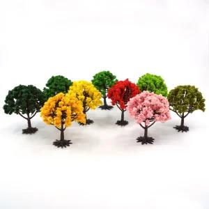 테라리움/디오라마/건축모형 재료- 컬러 나무 스탠드형 9종 택1