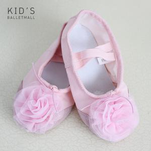 코사지반가죽 유아 여아 아동 발레 슈즈
