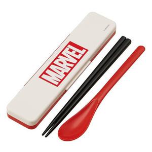 스케이터 마블 로고 숟가락젓가락 콤비세트 18cm 소음방지