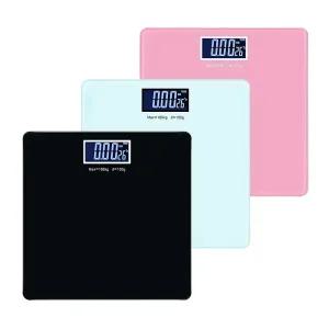 노바리빙 백라이트 컬러 사각 체중계 디지털 측정기