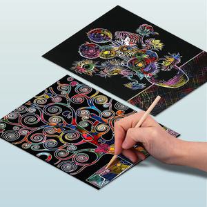 (미술샘) 명화 스크래치 페이퍼 유아 미술놀이