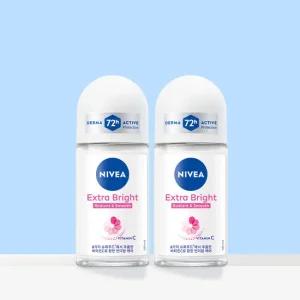 니베아 데오드란트 롤온 엑스트라 브라이트 50ml 2개