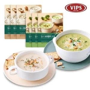 빕스 양송이스프   브로콜리스프 6팩 세트