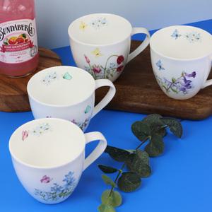 한국도자기본차이나 필드플라워2 머그컵세트 4PCS