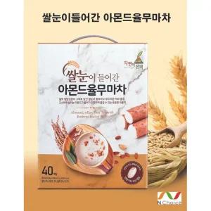 자연의선택 쌀눈이 들어간 아몬드율무마차 40포
