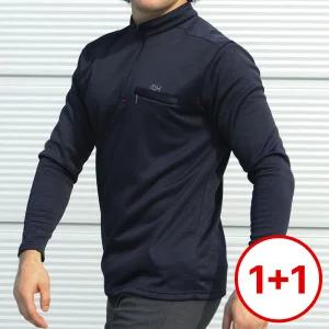 모렉스 겨울 1 + 1 남성 감성 기모 티셔츠 등산 티 작업복 상의 긴팔