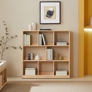 뉴 리브로 1200 소나무 원목 3단 8칸 책장 DLA106