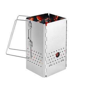 꾸버스 접이식 사각 차콜스타터 침니스타터 숯불 점화기 착화기 화로 야외 바베큐그릴