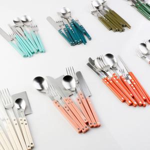 보겐 쌍띠에 실버 커트러리 수저 포크 나이프 티스푼 티포크 양식기 세트