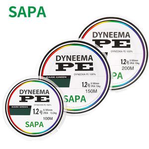 싸파 다이니마 P.E100% 다크그린 합사줄 100/150/200M 선택형 0.8호,1호,2호,3호,4호,5호,6호,7호,8호,10호
