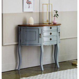 [자르파라]엔틱 빈티지 그레이 복도 반달 콘솔 / 테이블 작은 럭셔리 디자인 주방 예쁜 안방