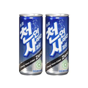 천연사이다 제로 250ml 30캔 2박스