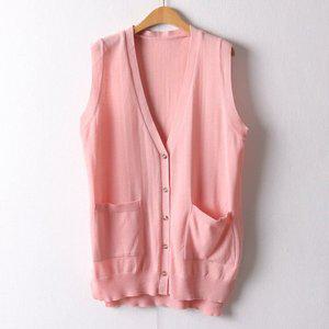 [아이우먼(IWOMAN)]아이우먼 딥브이넥포켓니트조끼 EBI363M305 빅사이즈