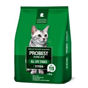 프로베스트 고양이사료 헤어볼 전연령, 5kg, 1개