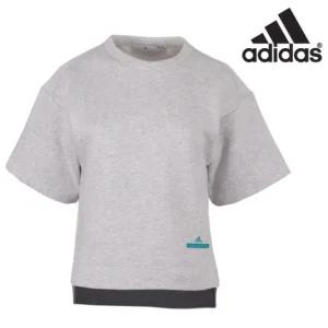 아디다스 여성 YO SWEATSHIRT 요가 스웨트 기모 반팔티셔츠 - S97510