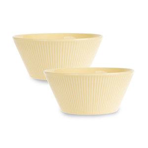 라리사 파스텔 면기 2P세트, 허니옐로우