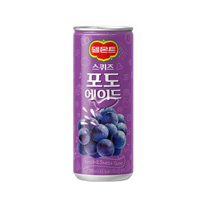 델몬트 스퀴즈 포도에이드 240ml 1캔