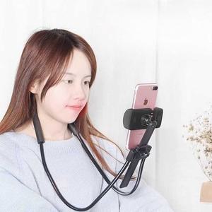 자바라거치대 핸드폰거치대 논슬립 누워서보는 목걸이형