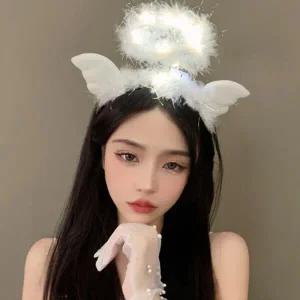 아트박스/갓샵 할로윈 놀이공원 천사 코스튬 날개 파티 생일 머리띠