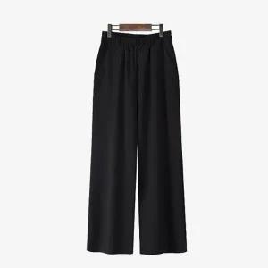 [하프클럽/] 0367 일자 블랙 팬츠 빅사이즈