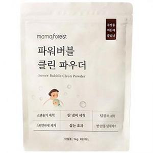 마마포레스트 파워 버블 기름때 세정 클린파우더 리필팩 1kg, 1개 one option