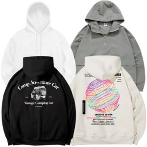 가볍고 편안한 남녀공용 남자 여자 여성 남성 스텐다드 핏 면 쭈리 특양 양털 후드티 모음전