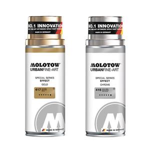 모로토우 어반파인아트 스페셜 시리즈 이펙트 골드 크롬 균일한 분사 스프레이 금속 컬러 영구적 도색 락카