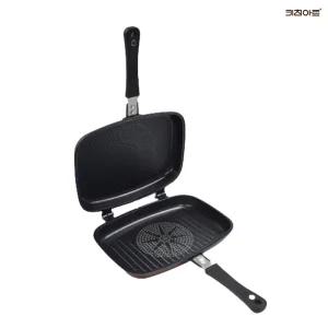 키친아트 금상첨화2 논스틱코팅 IH 인덕션호환 양면팬 생선구이팬