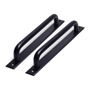 두일 14파이 디제이 판손잡이 블랙 P192 2개 베란다 샷시 미닫이 건축 중문 업소용 현관 문고리 출입문