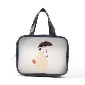 레이니베어 반투명 파우치 방수 화장품 수영복 가방