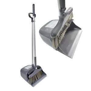 제이오마켓 스마트 쓰레받기세트/학교 교실 사무실 업소용 방 청소 빗자루 쓰레받기 일체형 쓰레받이 세트