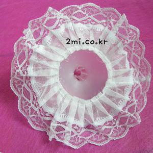 꽃받침 - 흰색-중 21cm ( 꽃다발 만들기 재료 사탕부케 공예 포장 diy)