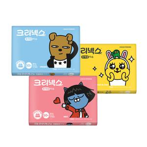 [파이브온] 크리넥스 여행용티슈 50매 20팩 (색상랜덤발송)