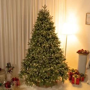 크리스마스 트리 나무 무장식 대형 고급 마운틴 210cm (우산식) 전나무 PE PVC 매장 소품 데코 용품 꾸미기