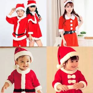 산타룩 산타걸 어린이산타복 아동산타 세트 산타패밀리룩