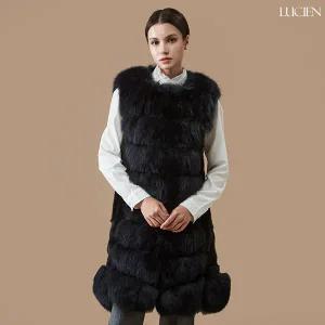 [루시앙]루시앙 폭스콤비 밍크 베스트 7533_네이비