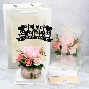 작약 돈케이크 플라워 용돈박스 카네이션 프리저브드 드라이플라워 비누 돈티슈 꽃다발 용돈 이벤트 선물