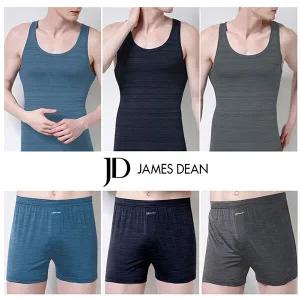 [제임스딘]소프트터치 폴리인팅 스판 남자 런닝 트렁크 세트_KMTSZB43