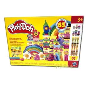 플레이도우 점보 컬러 컬렉션 65팩 플레이도 클레이 칼라도우