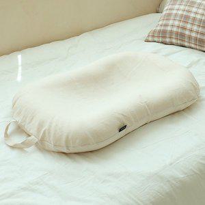 [슬로뚜두]신생아 휴대용 아기침대_크림(텐셀+린넨)