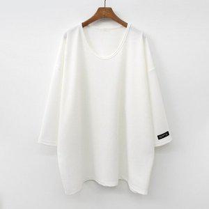 [아이우먼] 스판유넥소매라벨티 ILG400M312 빅사이즈